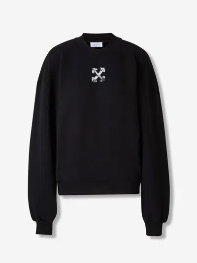 Off-white Hooded Sweatshirt In Black