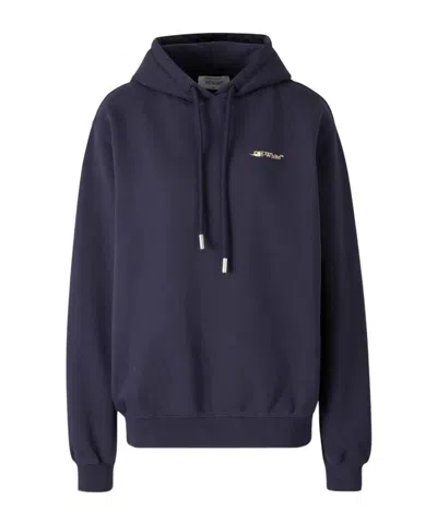 Off-white Hooded Sweatshirt In Black