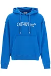 OFF-WHITE HOODED SWEATSHIRT WITH LOGO PRINT