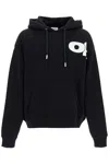 Off-white Shared Logo Skate Hoodie In Black