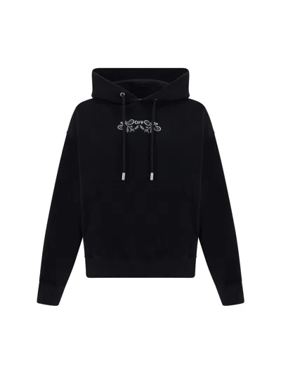 Off-white Hoodie In Black White