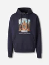 Off-white Graphic-print Hoodie In Blue