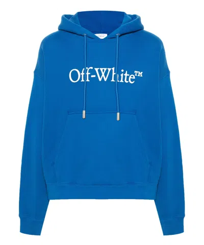 Off-white Hoodie In Blue