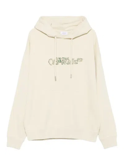 Off-white Hoodie Cloudy Arrow Skate Cotton In White