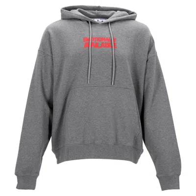 Off-white Hoodie Grey With Print