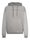 Off-white Hoodie In Cotton With Degraded Effect In Gray