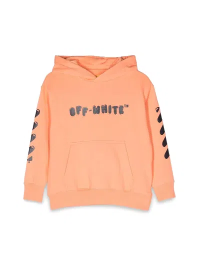Off-white Kids' Hoodie In Orange