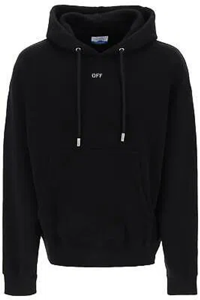 Pre-owned Off-white Hoodie Skate Hood E Logo Off Ombb085c99fle010 Black Sz.s 1001