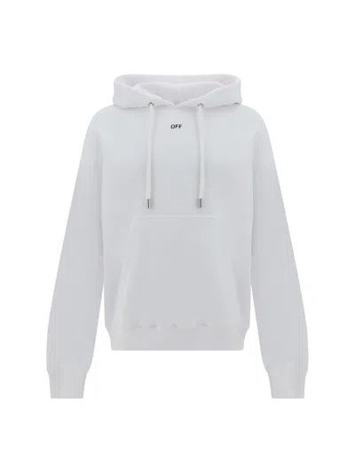Off-white Hoodie In White Black