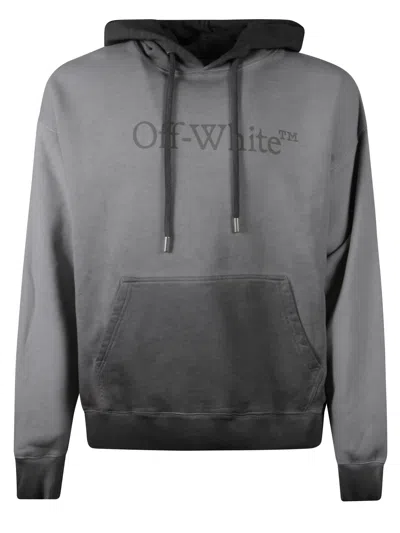 Off-white Off White Hoodie With Logo In Brown