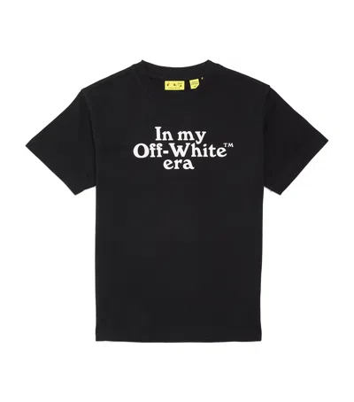 Off-white Kids' In My  Era T-shirt In Black