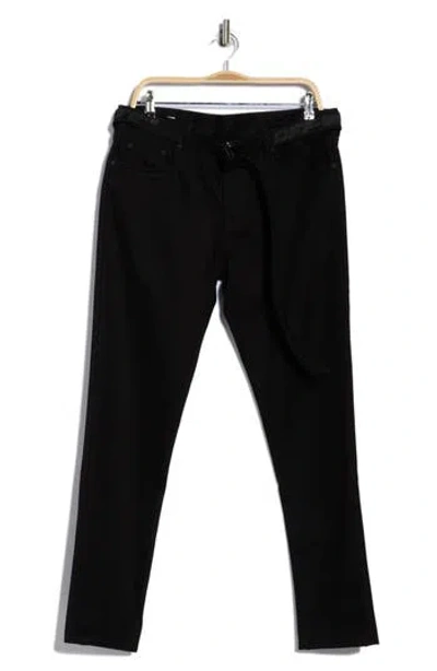 Off-white Indust Belted Skinny Jeans In Black