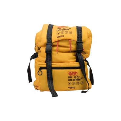 Pre-owned Off-white Industrial Backpack 'yellow' | Men's Size Onesize