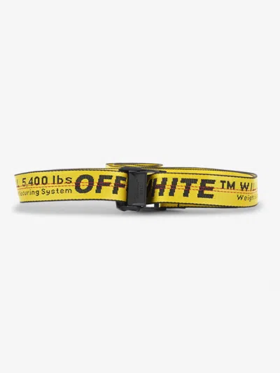 Off-white Off White Industrial Belt Fabric In Yellow