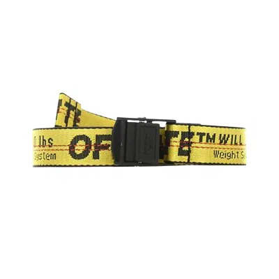 Pre-owned Off-white Industrial Belt 'yellow' | Women's Size Onesize