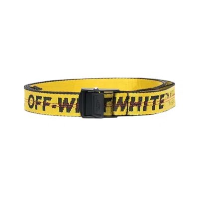 Pre-owned Off-white Industrial Belt 'yellow/black'