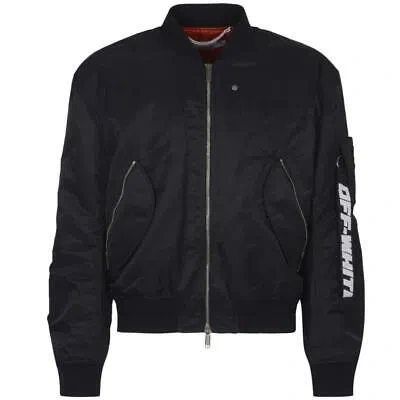 Pre-owned Off-white Industrial Black Bomber Jacket