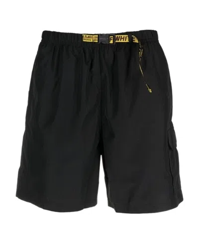 Off-white Industrial-strap Swimming Shorts In Black
