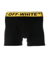 Off-white Tripack Industrial Belt Cotton Boxer Shorts In Black