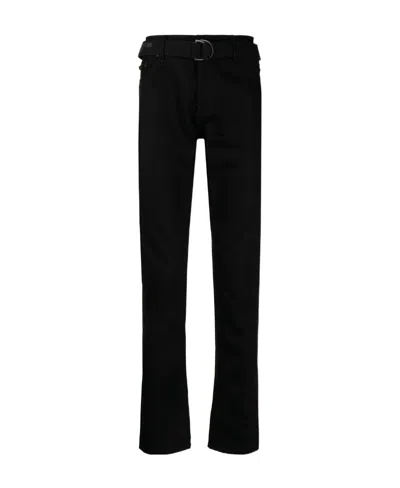Off-white Industry-belt Skinny Jeans In Black