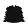 Off-white Ink Arrow 90 S Cotton Long Sleeve T-shirt In Black