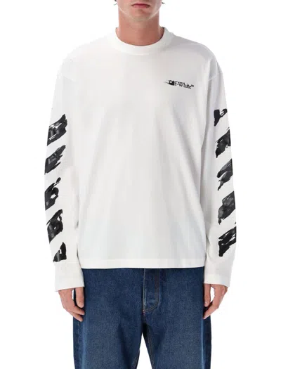 OFF-WHITE OFF-WHITE INK ARROW 90'S COTTON LONG SLEEVE T-SHIRT