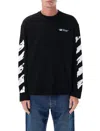 Off-white Ink Arrow 90 S Cotton Long Sleeve T-shirt In Black