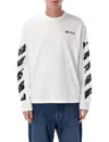 Off-white Arrow Print Long-sleeved T-shirt In White