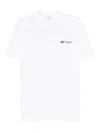 Off-white Cotton T-shirt With Graphic Design And Crew Neck In White