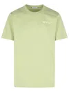 Off-white 'ink Arrow' Green Cotton T-shirt In Green