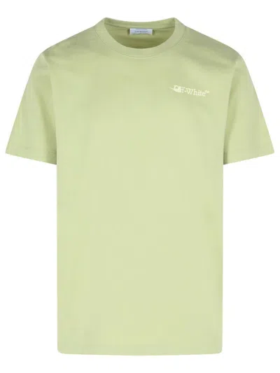 Off-white 'ink Arrow' Green Cotton T-shirt