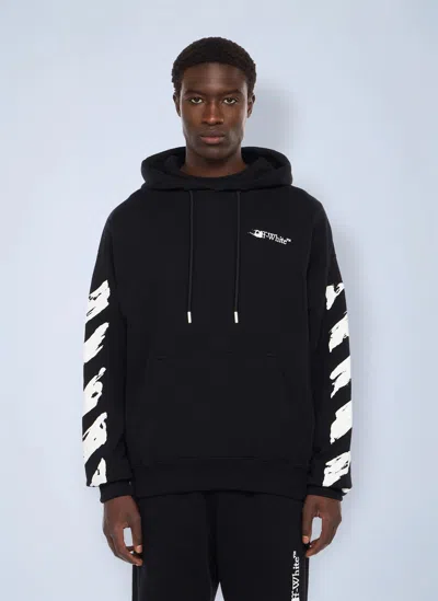 Off-white Ink Arrow Skate Hooded Sweatshirt In Black