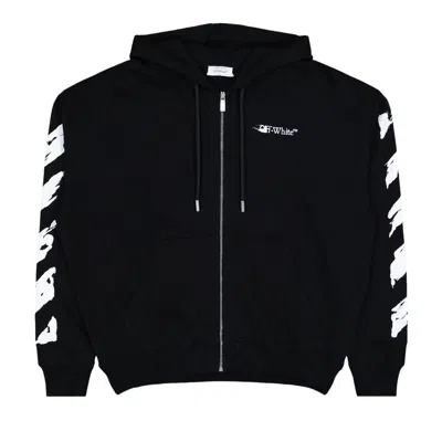 Pre-owned Off-white Ink Arrow Skate Zip Hoodie 'black/white' | Men's Size Xl