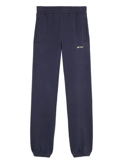 OFF-WHITE INK LOGO-PRINT TRACK PANTS