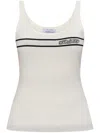 Off-white Intarsia-knit Logo Tank Top In White
