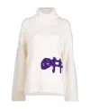 Off-white Intasia-logo Roll-neck Jumper In White