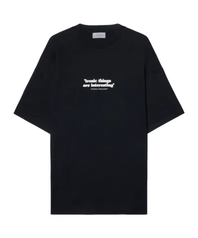 OFF-WHITE IRONIC QUOTE-PRINT COTTON T-SHIRT