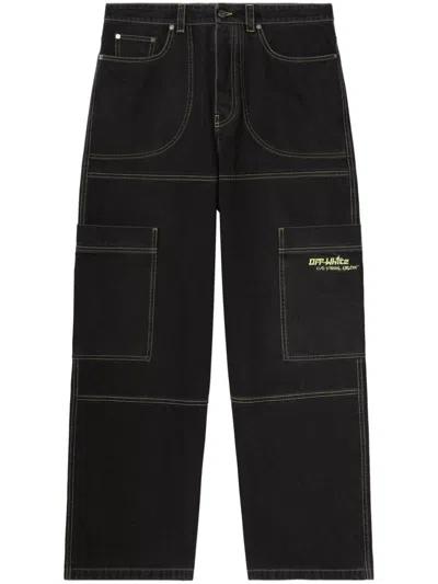 OFF-WHITE IRREGULAR CARGO JEANS