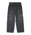 Off-white Cargo Jeans Urban Style In Black