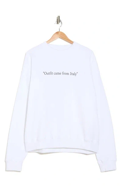 Off-white Italy Sweatshirt In White