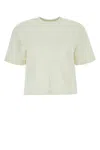 Off-white Embossed-pattern Cotton T-shirt In Off White