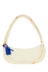 Off-white Ivory Leather Edge Shoulder Bag In 6100