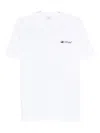 Off-white Cotton T-shirt With Graphic Design And Crew Neck In White