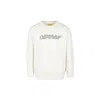 Off-white Big Bookish Cotton Sweatshirt In Ivory