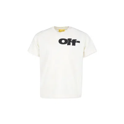 Off-white Kids' Ivory T-shirt For Boy With Logo In White