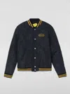 Off-white Black/yellow Nylon Bomber Jacket In Black
