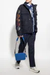 Off-white Jacket With Logo In Navy Blue