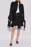 Off-white Jacket With Standing Collar In Black