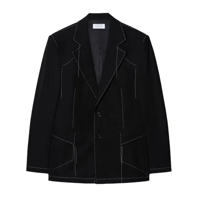 Off-white Stitch Blazer In Black