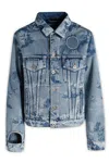 Off-white Light Blue Giacca Denim Sky Meteor In Blue